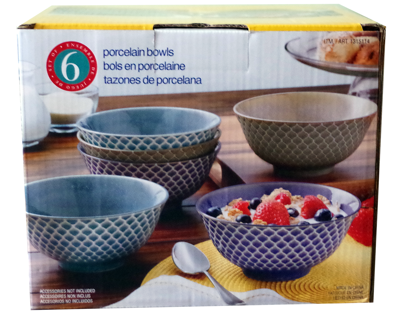 Porcelain bowls, set of 6